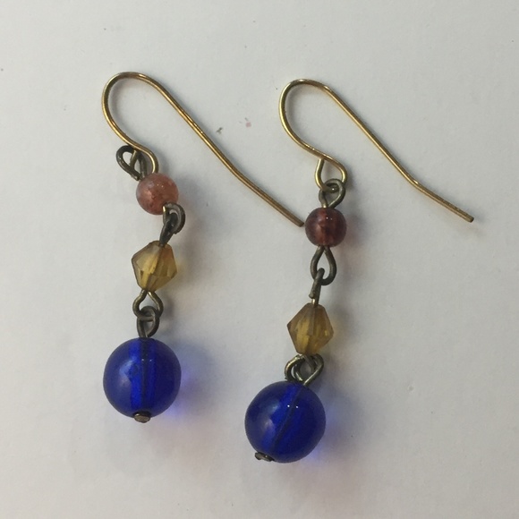 #1245 Stone Dangle Earrings